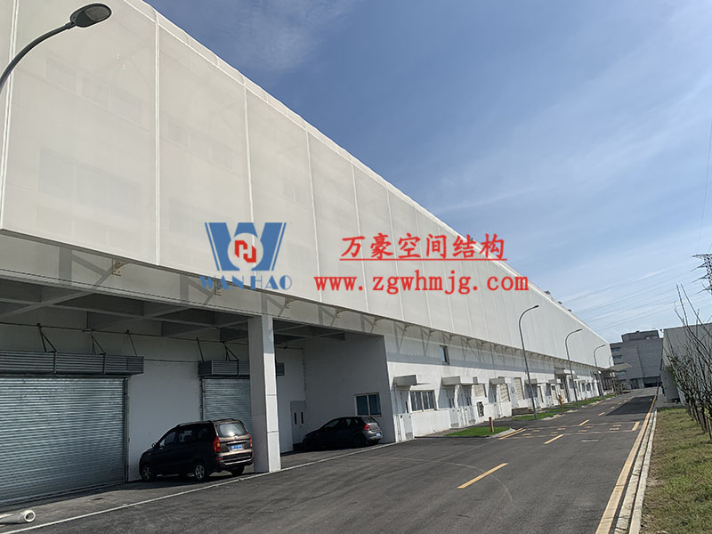 宁波益富乐公司新厂房外立面PTFE网格膜结构