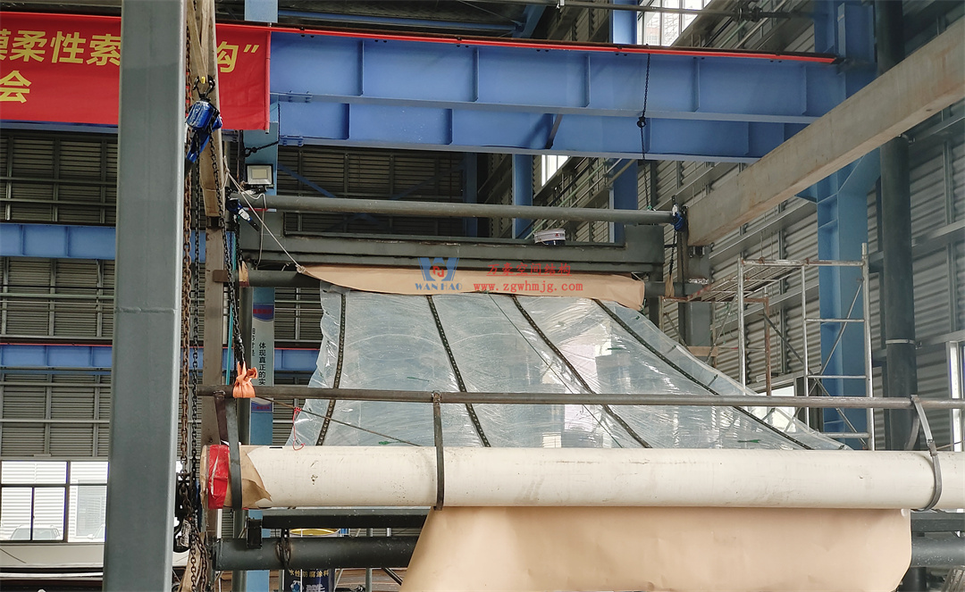 科技赋能品质工程 | 萬豪集团携手浙大团队圆满完成无锡奥体中心膜结构排水试验验收