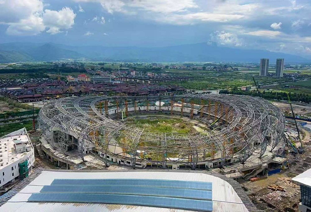 瑞丽国际文体中心建设项目体育场屋面膜结构工程