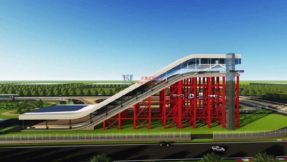 比亚迪赛车场惊现“风之翼”！又一座PTFE膜结构干拔沙坡顶棚拔地而起